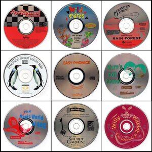 9CD Vintage KIDS LOT #3 (1994-1995) NEW or LIKE NEW in sleeves as pictured!